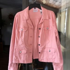 Villager/Liz Claiborne Peach Blazer